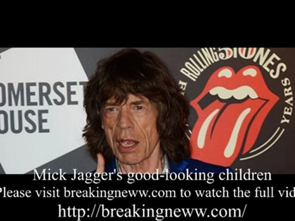Mick Jagger's good-looking children