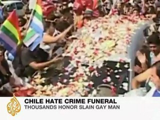 Thousands attend hate crime funeral in Chile