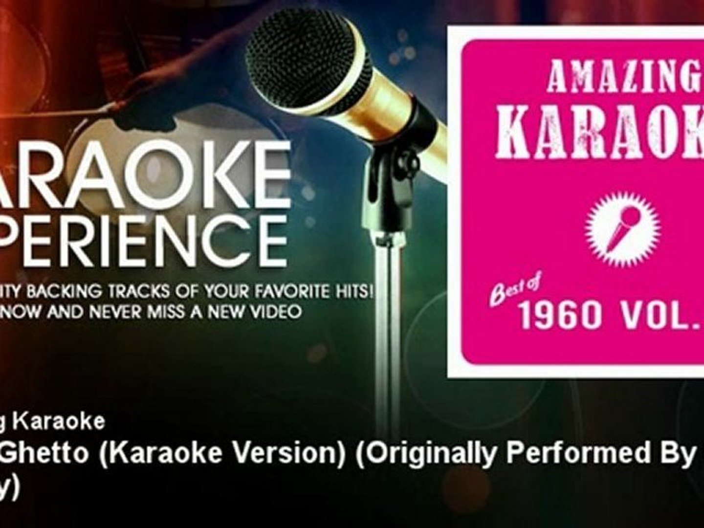 Amazing Karaoke - In the Ghetto (Karaoke Version) - Originally Performed By  Elvis Presley - Vidéo Dailymotion