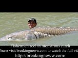 Monster white sturgeon weighing 1,100 pounds caught in Canada