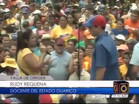 Así fue el recorrido de Capriles en Guárico este 26 de julio