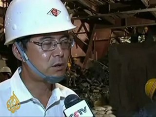 Trapped Chinese men file footage of plight