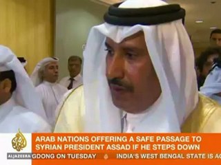 Arab nations urge Assad to give up power