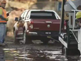 Pickup Truck ad shows Olympics stadium destruction 2012