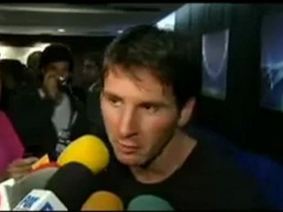 Messi, Xavi e Iniesta opinan del primer partido de Champions