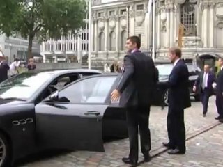 Napolitano arriva a Casa Italia in Maserati