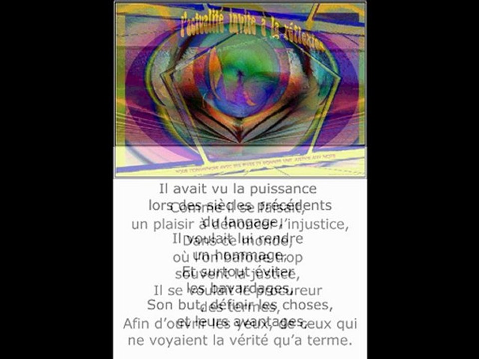 ©LE POETE DU WEB POEME THOMAS ANDRE PHOTOS&PHOTOS-PEINTURES MARTINE ANCIAUX©TELEVISION