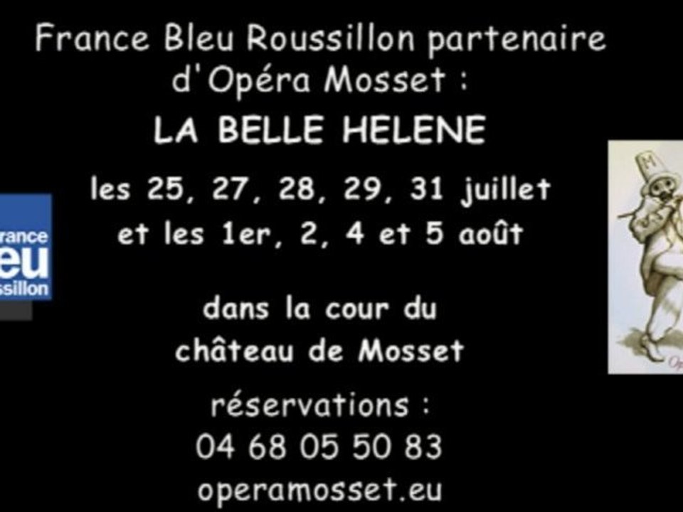 France Bleu Roussillon - La Belle Hélène - Message publicitaire