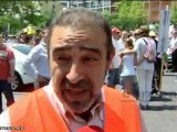 Miles de taxistas protestan contra la nueva normativa