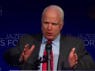 John McCain speaks at the Al Jazeera US Forum