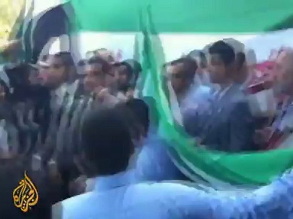 Syrian activists protest in Turkey