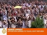 Yemen refuses opposition offer for talks