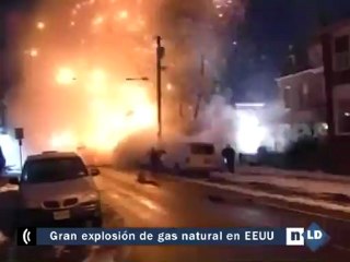 Gran explosión de gas natural en Estados Unidos