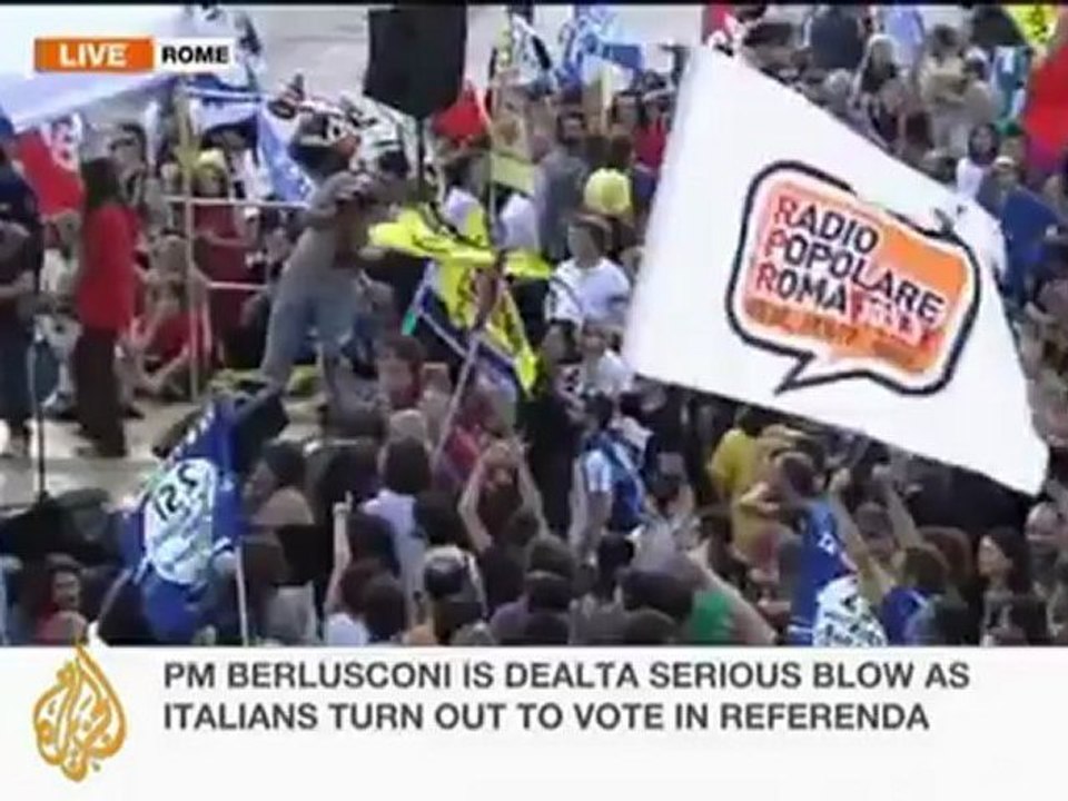 Italy PM Berlusconi suffers referendum defeat‎