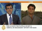 Joseph Dana speaks to Al Jazeera about taking part in the latest flotilla to Gaza