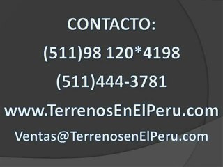 Terrenos en ventas en Lima