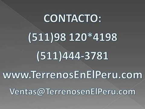 Ventas de terrenos en Lima