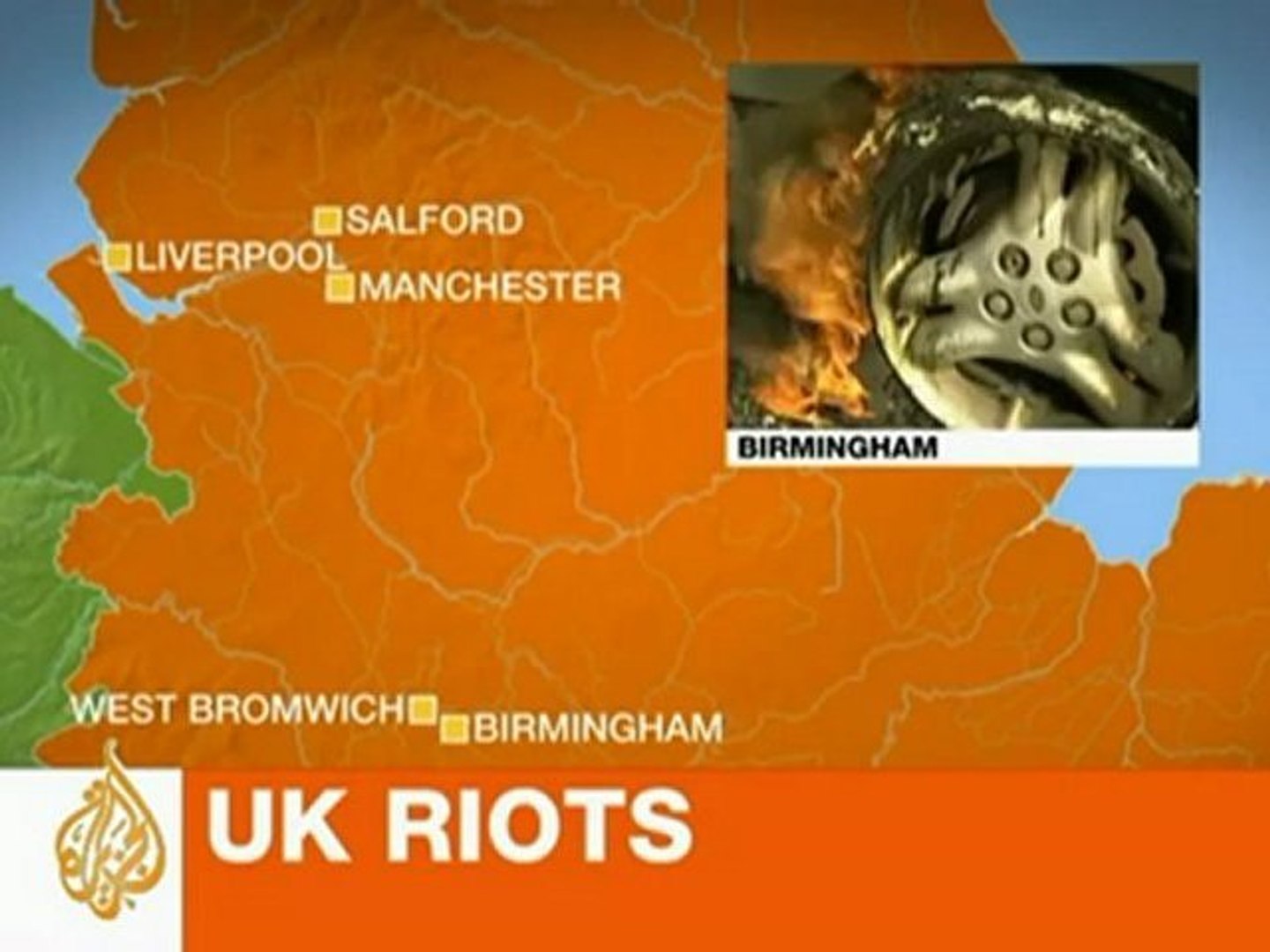 UK riots - flashpoints