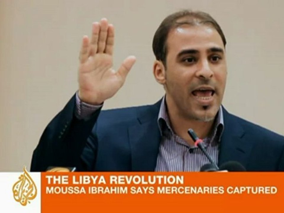 Gaddafi spokesman says "mercenaries" captured