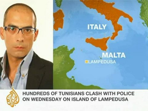 Karl Stagno Navarra reports on Lampedusa riots