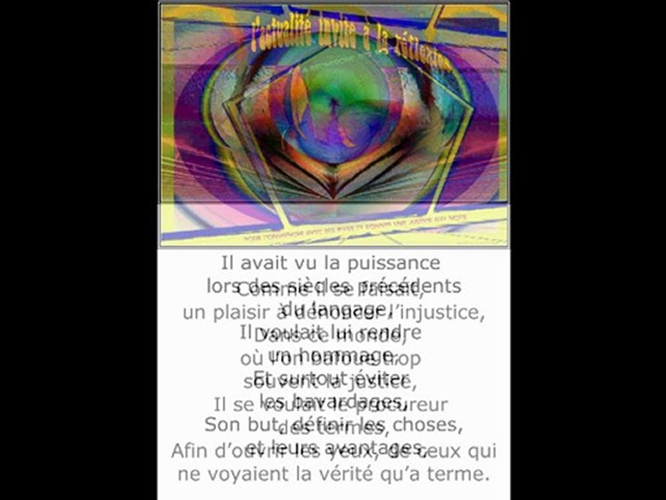 ©LE POETE DU WEB POEME THOMAS ANDRE PHOTOS&PHOTOS-PEINTURES MARTINE ANCIAUX©TELEVISION