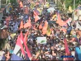 Así fue el recorrido del candidato Capriles Radonski este viernes en Sucre