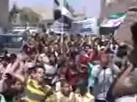Syria فري برس ادلب كفر دريان مظاهرة في جمعة انتفاضة العاصمتين 27 7 2012 Idlib