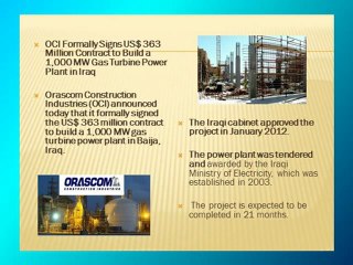 OCI Private Clients__OCI Formally Signs US$ 363 M Contract