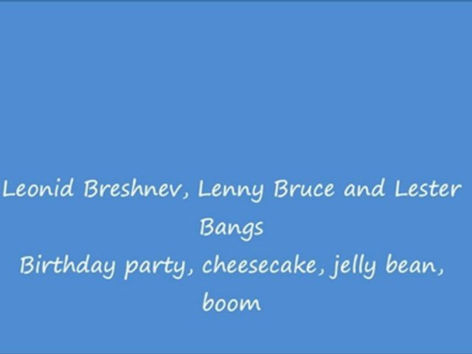 R.E.M. - It's The End Of The World (Lyrics) - HD 720p