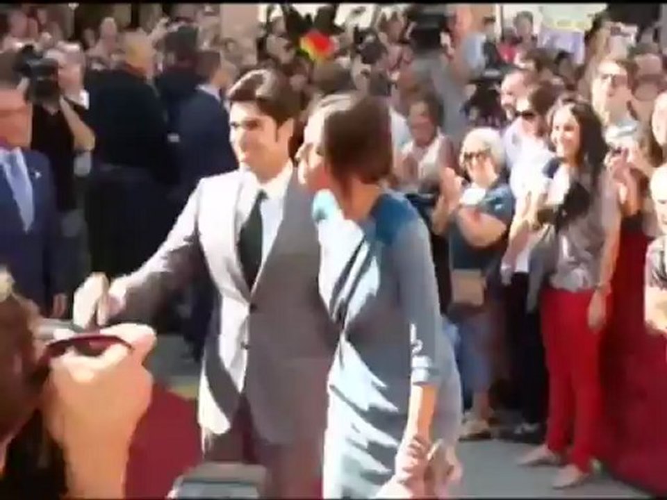 Boda de la duquesa de Alba. Llegada de los invitados a la boda