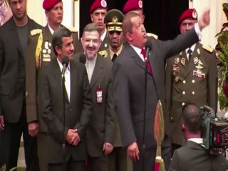 Ahmadinejad & Chavez in Caracas