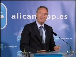 Alberto Fabra: "Matas, condenado, no puede representar a la Comunidad Valenciana"
