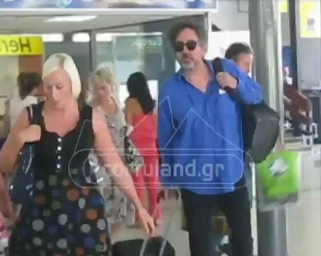 Tim Burton, Helena Bonham Carter, Corfu