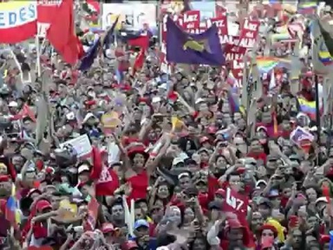 Joyeux anniversaire Hugo Chavez , chantent ses partisans