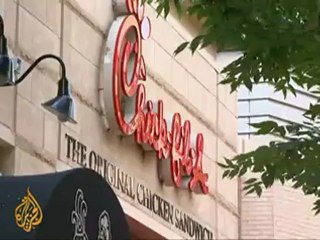 US chicken chain official grilled over remark