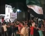 Syria فري برس ادلب سرمين مظاهرة مسائية نصرة للمدن المنكوبة 28 7 2012 Idlib