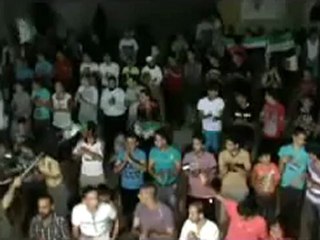 Syria فري برس  حماه المحتلة كبر عليهم يابن بلادي  ابومالك  28 7 2012 Hama