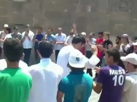 Syria فري برس درعا بصرى الشام جمعة انتفاضة العاصمتين 27 7 2012 Daraa