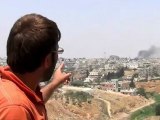Syria فري برس  درعا استهداف مسجد الحسين والمخيم وطريق السد 27 7 2012 Daraa
