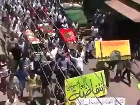 Syria فري برس درعا داعل جمعة انتفاضة العاصمتين وتشييع شهداء القصف Daraa