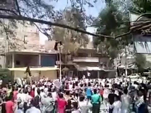 Syria فري برس حلب الهلك مظاهرة جمعة انتفاضة العاصمتين 27 7 2012 Aleppo