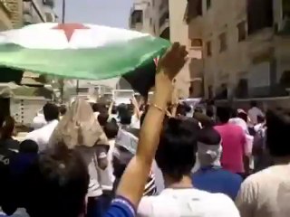 Syria  فري برس حلب سيف الدولة جمعة انتفاضة العاصمتين 27 7 2012 Aleppo