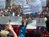 Syria فري برس ادلب معرة حرمة حاشدة جدا في جمعة انتفاضة العاصمتين27 7 2012 Idlib