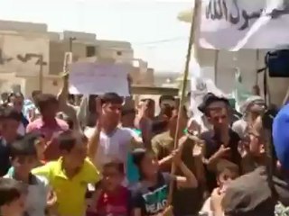 Syria فري برس ;كللي ادلب جمعة انتفاضة العاصمتين  27 7 2012 Idlib