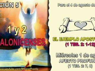 LECCIÓN 5 - MIÉRCOLES 1 DE AGOSTO 2012 - AFECTO PROFUNDO