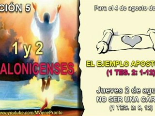 LECCIÓN 5- JUEVES 2 DE AGOSTO 2012 - NO SER UNA CARGA