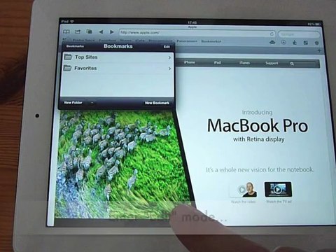 Changing the Bookmarks Toolbar in iCab Mobile on the iPad