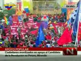 (VÍDEO) (4/6) Histórico: Pueblo de Petare volcado a las calles en respaldo al Candidato Socialista Hugo Chávez 28.07.2012