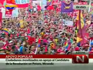 (VÍDEO) (5/6) Histórico: Pueblo de Petare volcado a las calles en respaldo al Candidato Socialista Hugo Chávez 28.07.2012