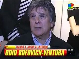 Ventura le responde a la acción legal de Sofovich